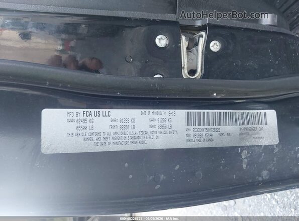2C3CDXKT5KH726926 2019 DODGE CHARGER Black Widok komory silnika