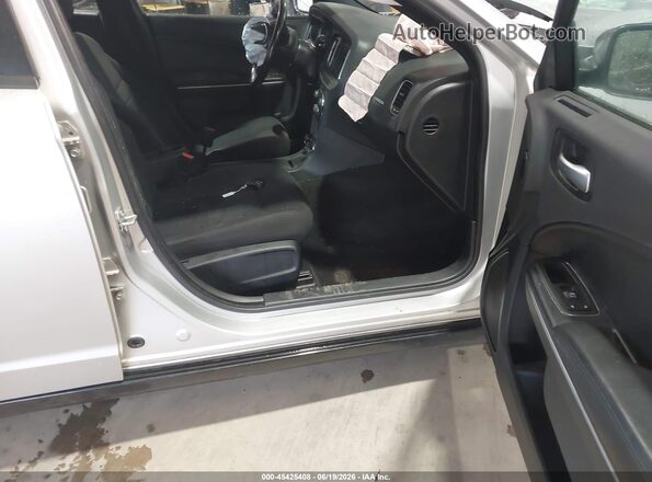 2C3CDXKT6KH514732 2019 DODGE CHARGER Silver Widok wnętrza z przodu