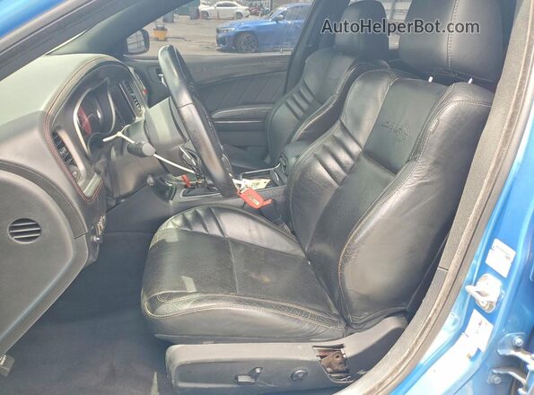 2C3CDXL91KH518660 2019 DODGE CHARGER Blue წინა სალონის ხედი