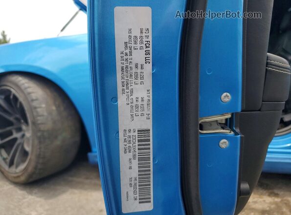 2C3CDXL91KH518660 2019 DODGE CHARGER Blue ძრავის განყოფილების ხედი