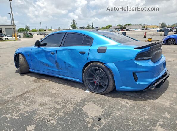 2C3CDXL91KH518660 2019 DODGE CHARGER Blue უკანა მარცხენა