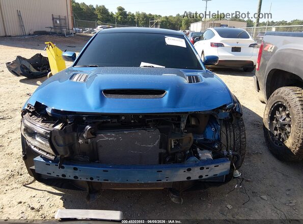 2C3CDXL91MH662325 2021 DODGE CHARGER Blue Widok wnętrza z tyłu