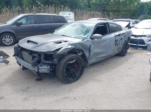 2C3CDXL93MH662326 2021 DODGE CHARGER Gray წინა მარცხენა ხედი სამი მეოთხედიდან