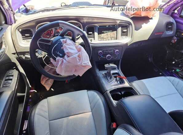 2C3CDXL96PH638459 2023 DODGE CHARGER Purple Dashboard view