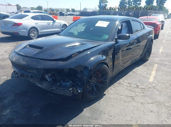 2C3CDXL97PH585822 2023 DODGE CHARGER Black წინა მარცხენა ხედი სამი მეოთხედიდან
