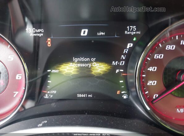 2C3CDXL9XJH215679 2018 DODGE CHARGER Red უკანა სავარძლების ხედი