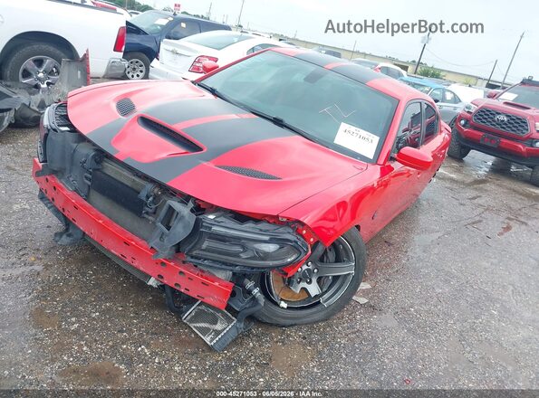 2C3CDXL9XJH215679 2018 DODGE CHARGER Red წინა მარცხენა ხედი სამი მეოთხედიდან