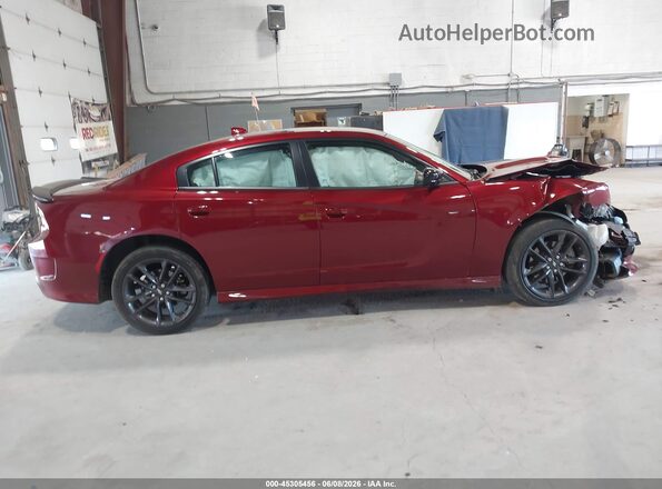 2C3CDXMG3MH613673 2021 DODGE CHARGER Red Vista interior trasera