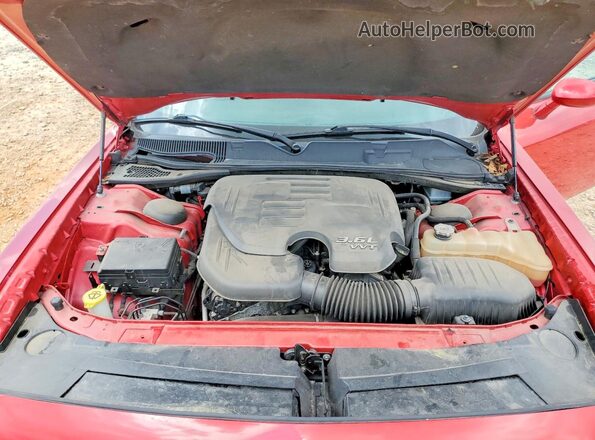 2C3CDZAG0HH507817 2017 DODGE CHALLENGER Red Rear interior view