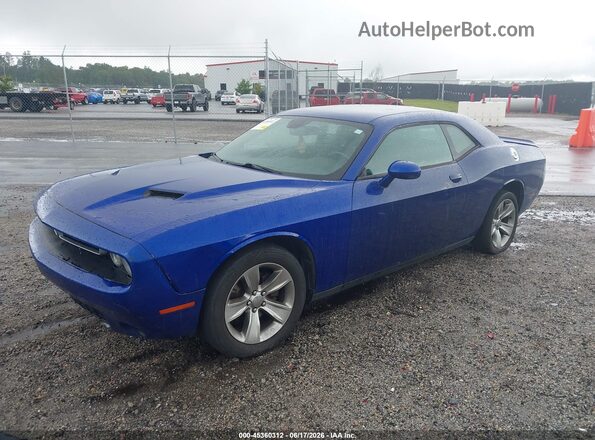 2C3CDZAG0JH251894 2018 DODGE CHALLENGER Blue Передня ліва чверть