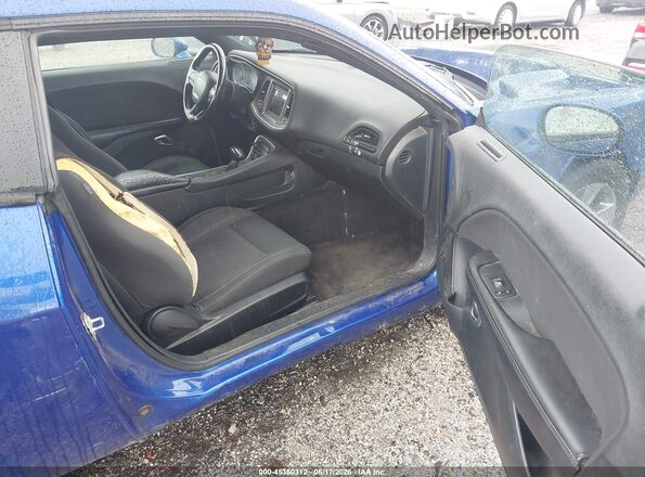 2C3CDZAG0JH251894 2018 DODGE CHALLENGER Blue Вид салону спереду