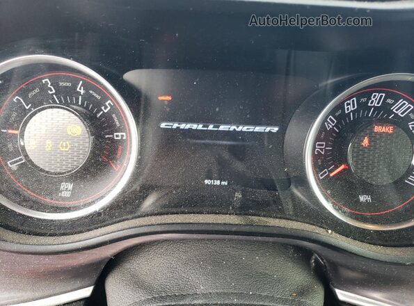 2C3CDZAG0JH302889 2018 DODGE CHALLENGER Black Vista del cuadro de instrumentos