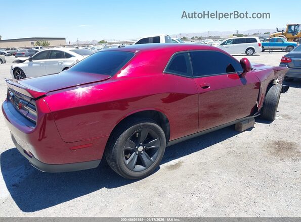 2C3CDZAG0LH206442 2020 DODGE CHALLENGER Burgundy Trasero derecho