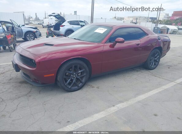 2C3CDZAG0PH637921 2023 DODGE CHALLENGER Burgundy Передня ліва чверть