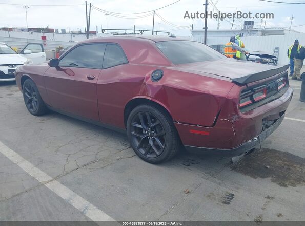 2C3CDZAG0PH637921 2023 DODGE CHALLENGER Burgundy Задня ліва чверть