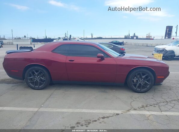 2C3CDZAG0PH637921 2023 DODGE CHALLENGER Burgundy Вид задньої частини салону