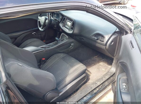 2C3CDZAG1GH353827 2016 DODGE CHALLENGER Black Widok wnętrza z przodu