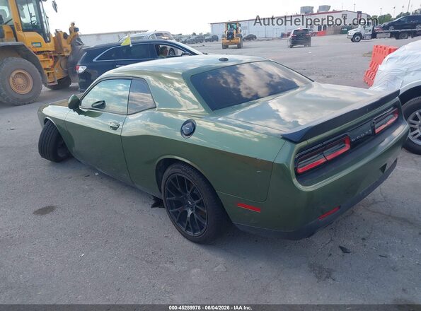 2C3CDZAG1JH305929 2018 DODGE CHALLENGER Green Trasero izquierdo