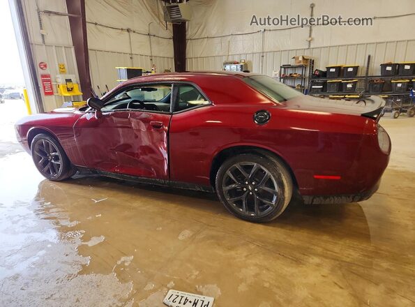 2C3CDZAG1MH560598 2021 DODGE CHALLENGER Burgundy Tył lewy