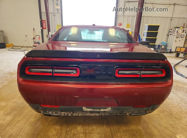 2C3CDZAG1MH560598 2021 DODGE CHALLENGER Burgundy Widok z tyłu