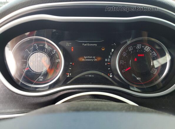 2C3CDZAG2HH572992 2017 DODGE CHALLENGER Red Widok zestawu wskaźników