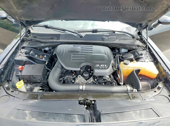 2C3CDZAG2HH607059 2017 DODGE CHALLENGER Черный Вид задней части салона