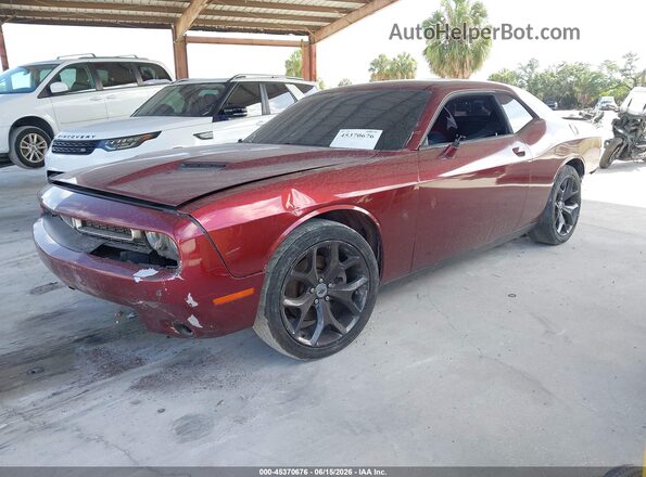 2C3CDZAG2JH327695 2018 DODGE CHALLENGER Maroon Առջևի ձախ երեք քառորդ տեսարան