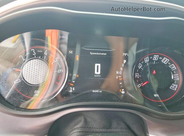 2C3CDZAG2KH699927 2019 DODGE CHALLENGER Gray Widok zestawu wskaźników
