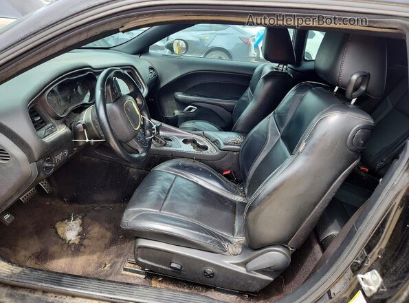 2C3CDZAG3GH271727 2016 DODGE CHALLENGER Black Widok wnętrza z przodu
