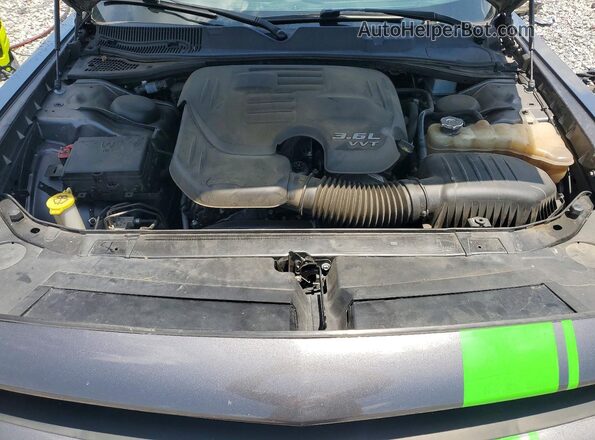 2C3CDZAG3KH701751 2019 DODGE CHALLENGER Gray უკანა სალონის ხედი