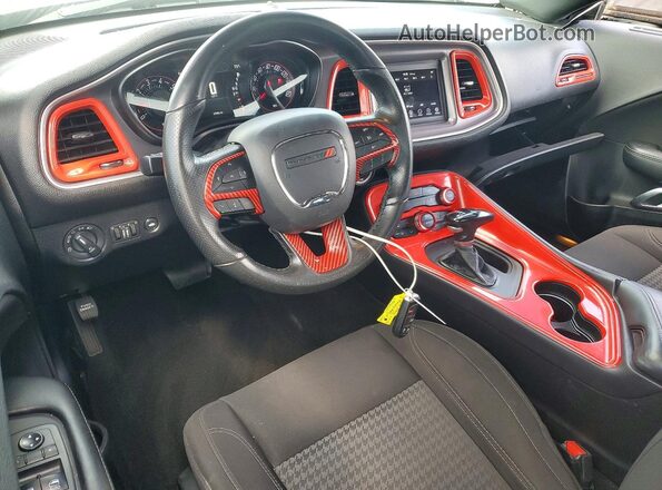 2C3CDZAG3KH739495 2019 DODGE CHALLENGER Black წინა პანელის ხედი