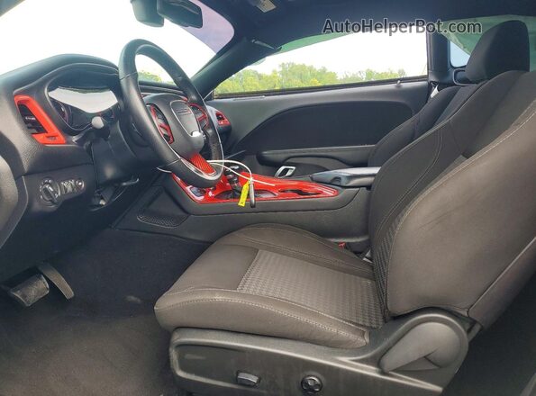 2C3CDZAG3KH739495 2019 DODGE CHALLENGER Black წინა სალონის ხედი