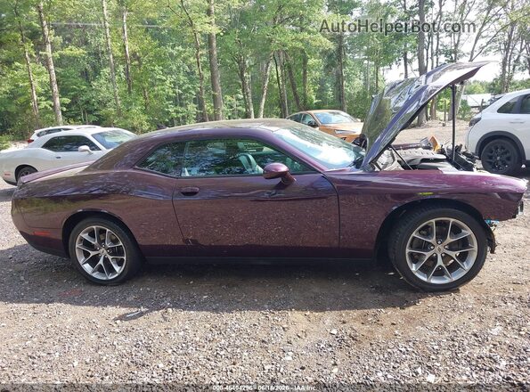 2C3CDZAG4MH508009 2021 DODGE CHALLENGER Purple Vista interior trasera