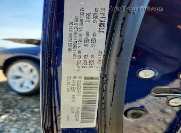 2C3CDZAG5HH624745 2017 DODGE CHALLENGER Blue Widok naklejki z numerem VIN