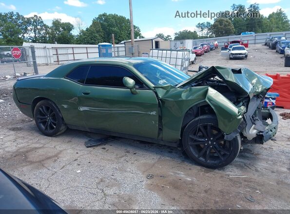 2C3CDZAG5JH333734 2018 DODGE CHALLENGER Green Widok wnętrza z tyłu