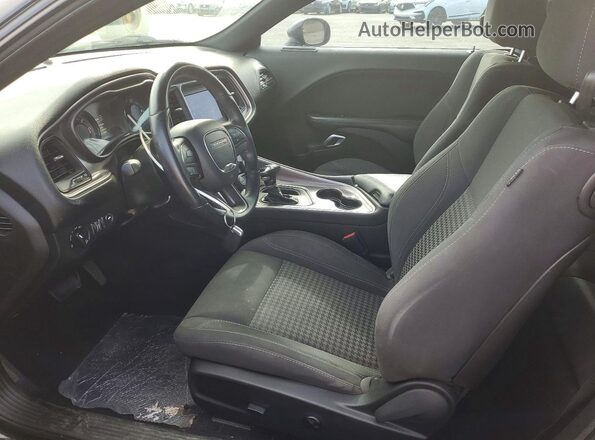 2C3CDZAG5KH596646 2019 DODGE CHALLENGER Black Вид салону спереду