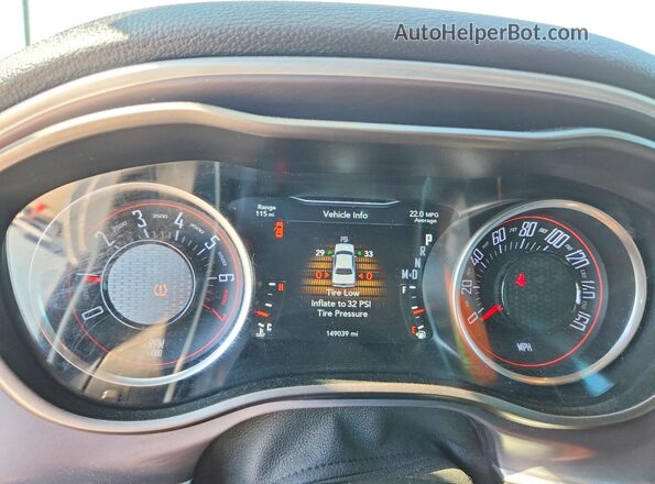 2C3CDZAG5KH759327 2019 DODGE CHALLENGER Белый Вид щитка приборов