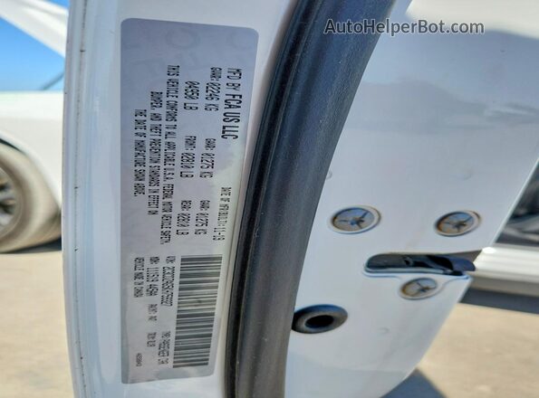 2C3CDZAG5KH759327 2019 DODGE CHALLENGER Белый Вид наклейки с VIN-кодом