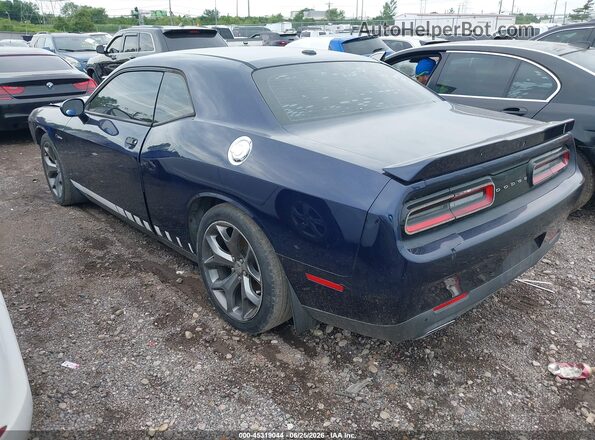 2C3CDZAG6GH309743 2016 DODGE CHALLENGER Blue Задня ліва чверть