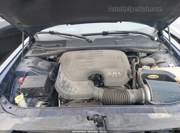 2C3CDZAG6GH309743 2016 DODGE CHALLENGER Blue Вид ззаду
