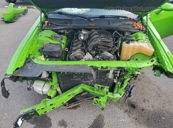 2C3CDZAG7HH554729 2017 DODGE CHALLENGER Green Vista interior trasera