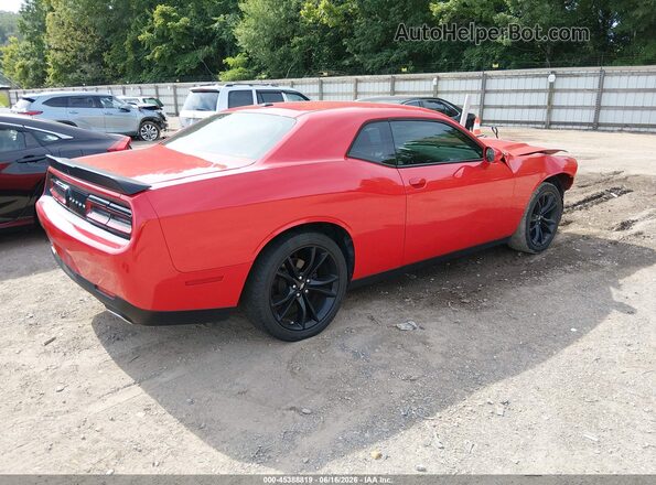 2C3CDZAG7JH334707 2018 DODGE CHALLENGER Красный Задняя правая четверть