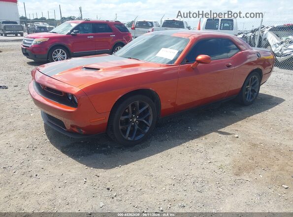 2C3CDZAG7LH218491 2020 DODGE CHALLENGER Orange Առջևի ձախ երեք քառորդ տեսարան