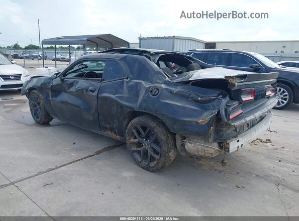 2C3CDZAG7NH124792 2022 DODGE CHALLENGER Black Trasero izquierdo