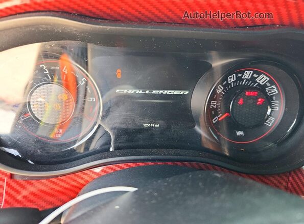2C3CDZAG8GH236536 2016 DODGE CHALLENGER Black Սարքավորումների վահանակի տեսք