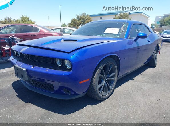2C3CDZAG8JH213037 2018 DODGE CHALLENGER Синий Передняя левая четверть