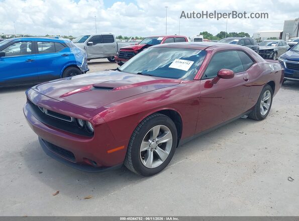 2C3CDZAG8JH325188 2018 DODGE CHALLENGER Red წინა მარცხენა ხედი სამი მეოთხედიდან