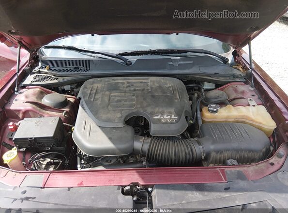2C3CDZAG8KH620437 2019 DODGE CHALLENGER Maroon Widok z tyłu
