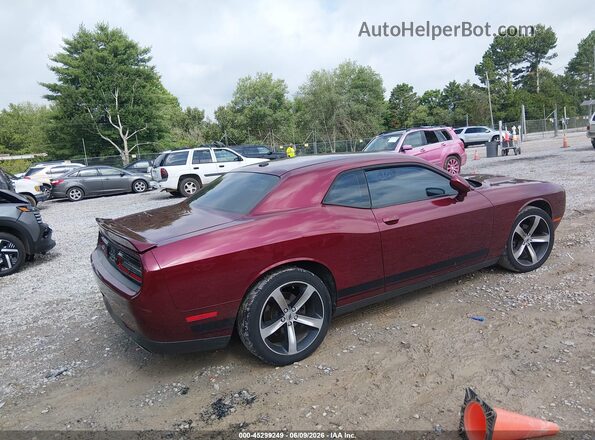 2C3CDZAG8KH620437 2019 DODGE CHALLENGER Maroon Tył prawy