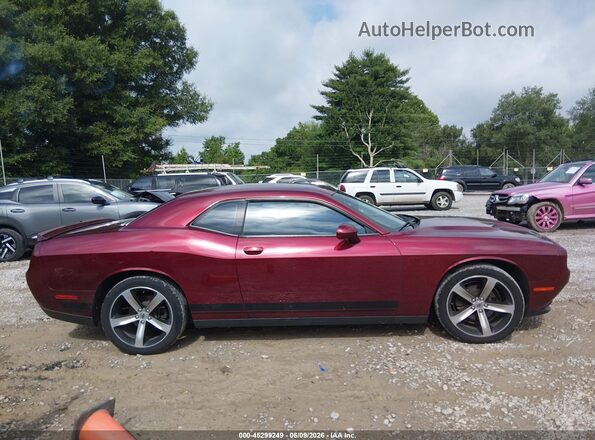 2C3CDZAG8KH620437 2019 DODGE CHALLENGER Maroon Widok wnętrza z tyłu